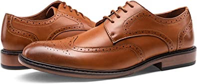 JOUSEN Men's Dress Shoes Modern Brogue Oxford Business Wingtip Shoes_RRspace_Business