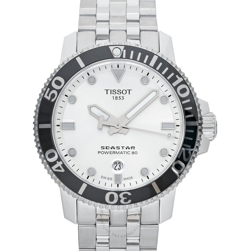 Tissot Sport Seastar 1000 Powermatic 80 Automatic Silver Dial Men's Watch