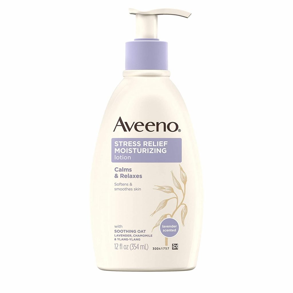 Aveeno Stress Relief Moisturizing Body Lotion with Lavender, Natural Oatmeal and Chamomile